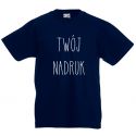 Koszulka dziecięca granatowa z Twoim nadrukiem