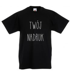 Koszulka dziecięca czarna z Twoim nadrukiem