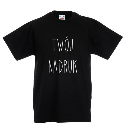 Koszulka dziecięca czarna z Twoim nadrukiem