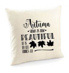 Poszewka z jesienną sentencją