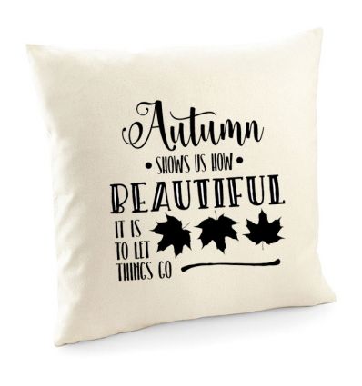 Poszewka z jesienną sentencją