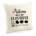 Poszewka z jesienną sentencją