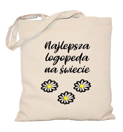 Torba logopedy z nadrukiem Najlepsza logopeda na świecie