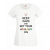 Zestaw koszulek rodzinnych na święta Keep calm and get your Ho Ho Ho