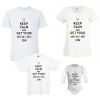 Zestaw koszulek rodzinnych na święta Keep calm and get your Ho Ho Ho