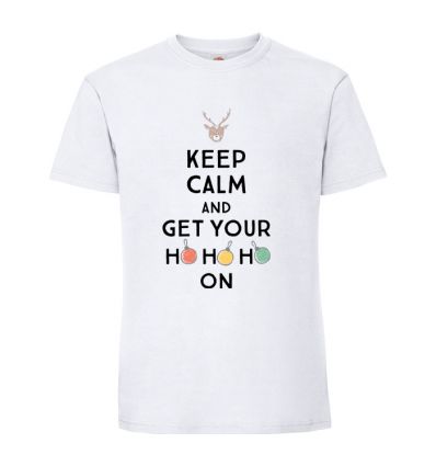 Zestaw koszulek rodzinnych na święta Keep calm and get your Ho Ho Ho