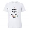 Zestaw koszulek rodzinnych na święta Keep calm and get your Ho Ho Ho