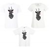 Koszulki świąteczne dla rodziny z reniferem