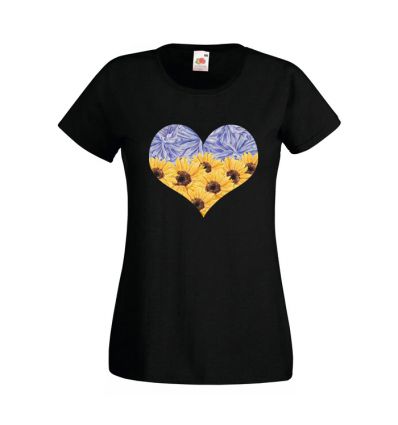 Koszulka Serce Ukraina damska