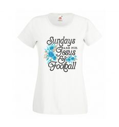 Koszulka Sundays are for Jezus and football