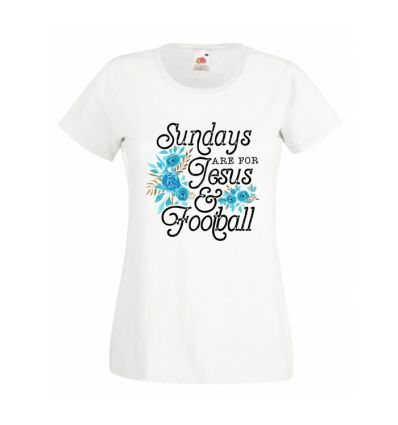 Koszulka Sundays are for Jezus and football