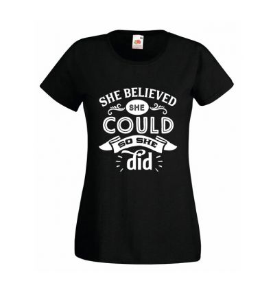 Koszulka She Believed She Could