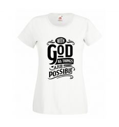 Koszulka Z Bogiem wszystko jest możliwe