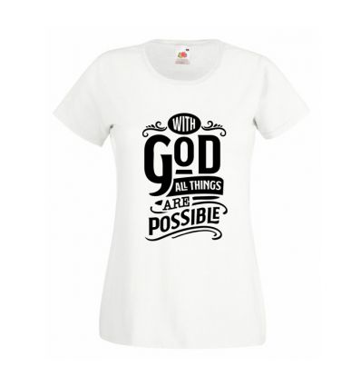 Koszulka Z Bogiem wszystko jest możliwe