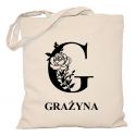 Torba z monogramem i imieniem