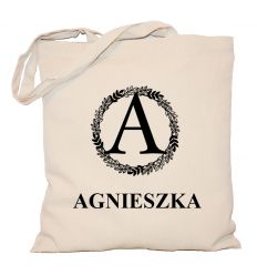 Torba z monogramem i imieniem