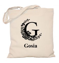 Torba z monogramem i imieniem