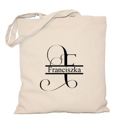 Torba z monogramem i imieniem