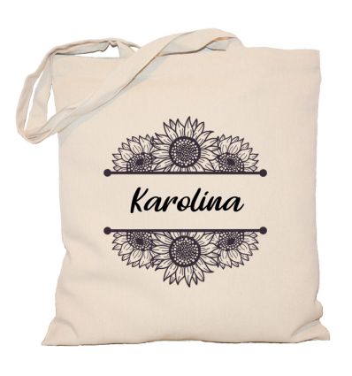Torba ze słonecznikami z imieniem