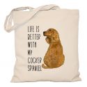 Torba z psem Cocker Spaniel