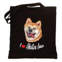 Torba z psem Akita Inu