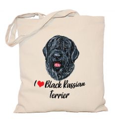 Torba z psem Black Russian Terrier