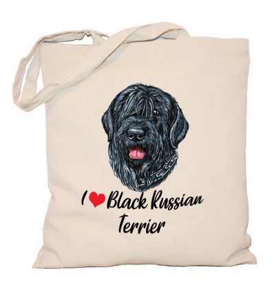 Torba z psem Black Russian Terrier