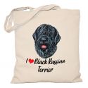 Torba z psem Black Russian Terrier