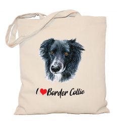 Torba z psem Border Collie
