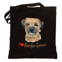 Torba z psem Border Terrier