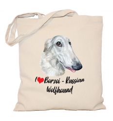 Torba z psem Borzoi Russian Wolfhound