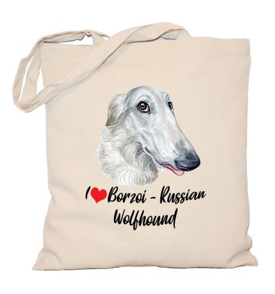 Torba z psem Borzoi Russian Wolfhound