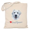Torba z psem Great Pyrenees
