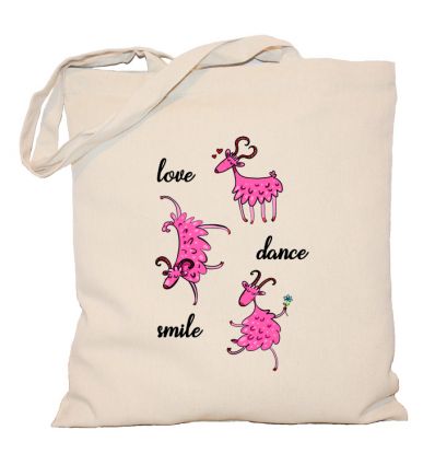 Torba z kozą love dance smile
