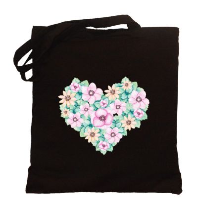Torba kwiatowe serce