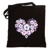 Torba serce z kwiatów