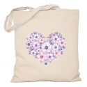 Torba serce z kwiatów
