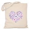 Torba serce z kwiatów
