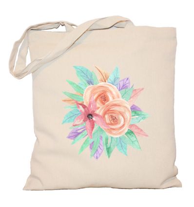 Torba pastelowe kwiaty