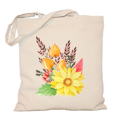 Torba jesienne kwiaty