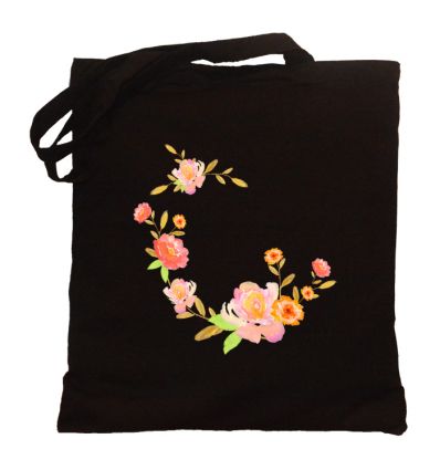 Torba kwiaty w pół wianku