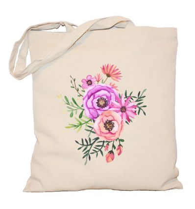 Torba z kwiatami Peonie