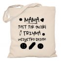 Torba Mama jest jak guziki trzyma wszystko razem
