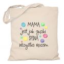 Torba Mama jest jak guziki spina wszystko razem