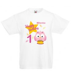 Koszulka na roczek sówka