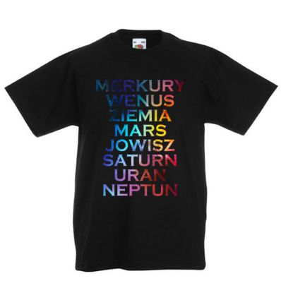 Układ słoneczny Koszulka dla dzieci kosmos