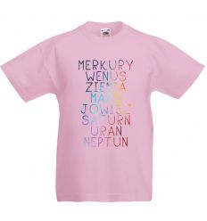 Układ słoneczny z gwiazdkami Koszulka dla dzieci kosmos