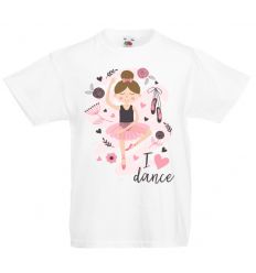Koszulka z baletnicą dla dzieci taniec