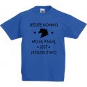 Koszulka Jeżdżę konno dla dzieci z koniem koń