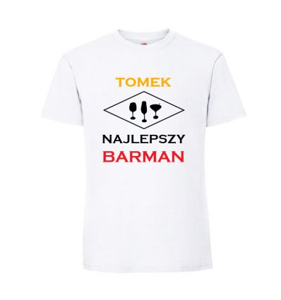 Najlepszy Barman Koszulka barmana z imieniem